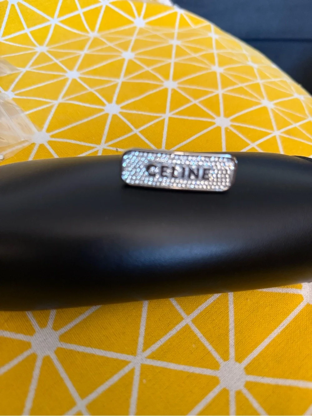 Celine Silver-Tone Metal Hair Clip